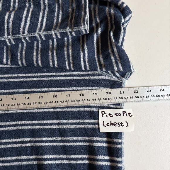 Reigning Champ 100% Cotton Long Sleeve Henley Shirt - Men's Size L - Blue Gray - Picture 5 of 6